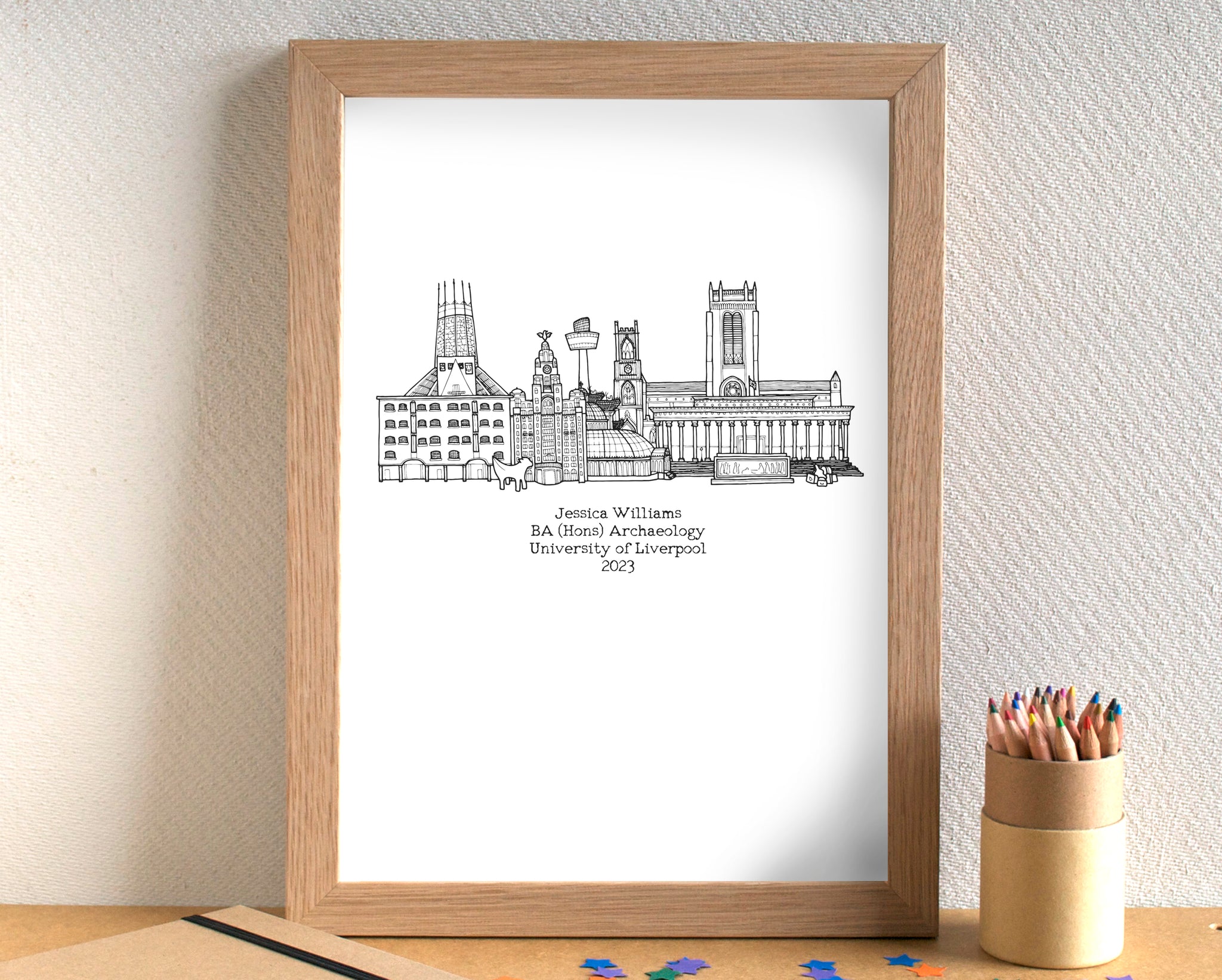 Graduation Personalised Skyline Print – BeckaGriffin