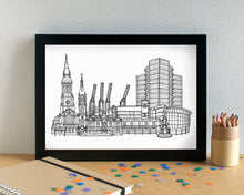 Bootle Skyline Landmarks Art Print - can be personalised