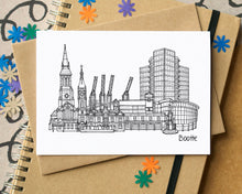 Bootle Skyline Landmarks Greetings Card