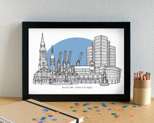 Bootle Skyline Landmarks Art Print - can be personalised