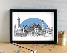 Cairo Skyline Landmarks Art Print - can be personalised