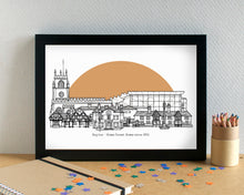 Huyton Skyline Landmarks Art Print - can be personalised