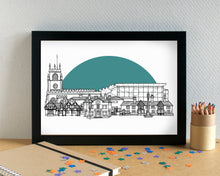 Huyton Skyline Landmarks Art Print - can be personalised