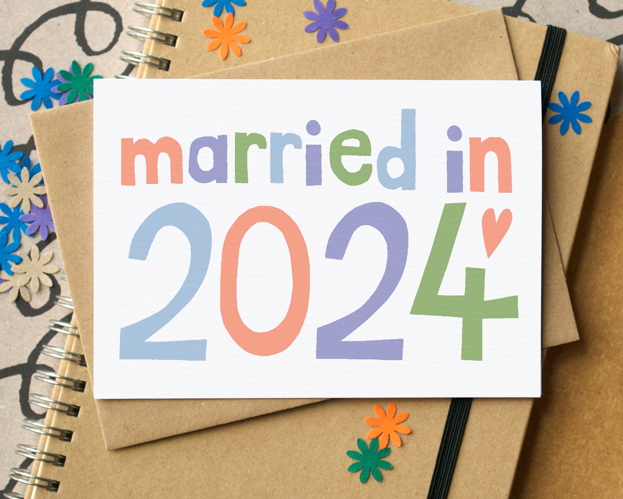 Married in 2024 Wedding Card BeckaGriffin