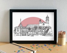 Sitges Skyline Landmarks Art Print - can be personalised