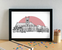 West Derby Liverpool Skyline Landmarks Art Print - can be personalised