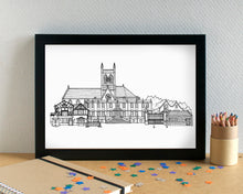 West Derby Liverpool Skyline Landmarks Art Print - can be personalised