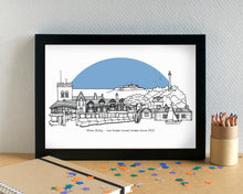 West Kirby Wirral Skyline Landmarks Art Print - can be personalised