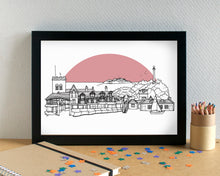 West Kirby Wirral Skyline Landmarks Art Print - can be personalised